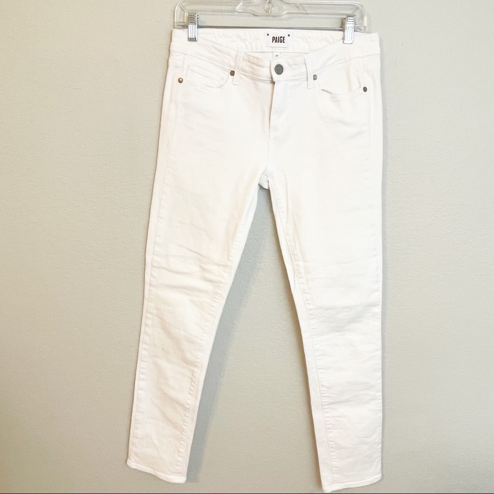 PAIGE White Skyline Skinny Jeans